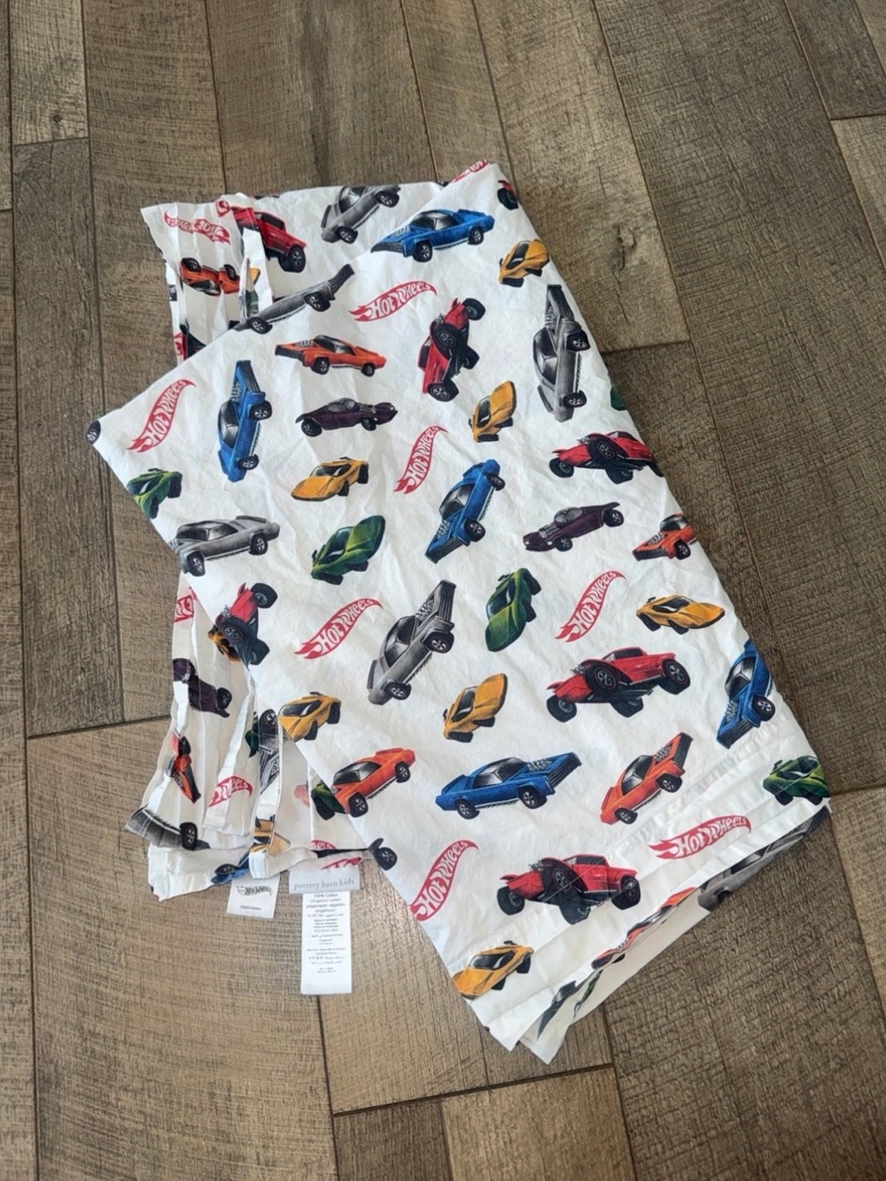 Pottery Barn Kids Hot Wheels Sheet